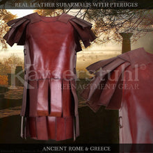 Load image into Gallery viewer, Leather Subarmalis with Pteruges