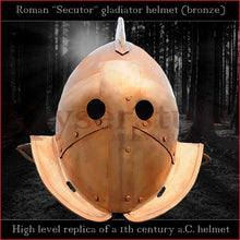 Load image into Gallery viewer, High level replica - Secutor helmet (bronze)