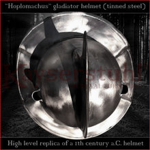 Load image into Gallery viewer, Authentic replica - Hoplomachus helmet (tinned steel)