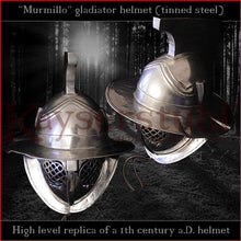 Load image into Gallery viewer, Authentic replica - Murmillo helmet (tinned steel)