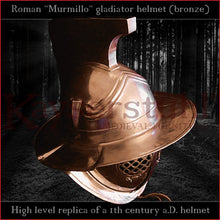 Load image into Gallery viewer, High level replica - Murmillo helmet (bronze)