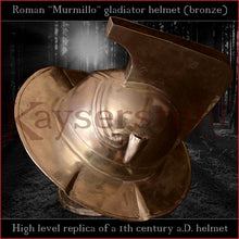 Load image into Gallery viewer, High level replica - Murmillo helmet (bronze)