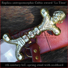 Load image into Gallery viewer, Authentic replica Celtic "La-Tène" antropomorphic sword
