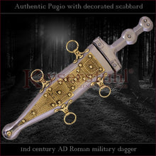 Load image into Gallery viewer, Authentic replica - Pugio "decorated" (Roman dagger with type 'A' sheath)