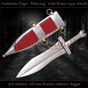 Authentic replica - Pugio "Künzing" (Roman dagger with frame type sheath)
