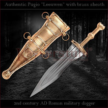 Load image into Gallery viewer, Authentic replica - Pugio "Leeuwen" (Roman dagger with brass sheath)
