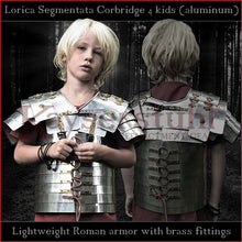 Load image into Gallery viewer, Lightweight Lorica Segmentata &quot;Corbridge A&quot; for kids (segmentated cuirass)