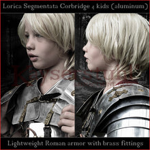 Load image into Gallery viewer, Lightweight Lorica Segmentata "Corbridge A" for kids (segmentated cuirass)