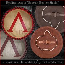 Load image into Gallery viewer, Authentic replica - Spartan Lambda Aspis (Greek Hoplite shield)