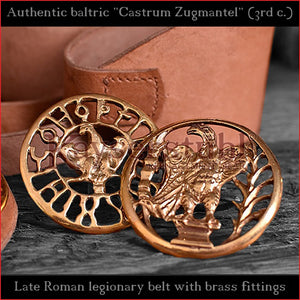 Authentic Replica - Roman Baldric "Castrum Zugmantel" (leather, brass)