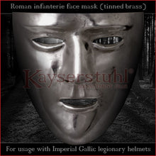 Load image into Gallery viewer, Authentic replica - Roman facemask (tinned brass)