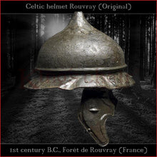 Load image into Gallery viewer, Authentic replica Celtic "Rouvray" helmet (steel)