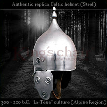Load image into Gallery viewer, Authentic replica - Celtic "La-Téne" culture helmet (steel)