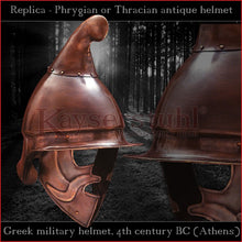 Load image into Gallery viewer, Authentic Replica - Greek "Phrygian" helmet (steel)