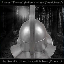 Load image into Gallery viewer, Authentic replica - Deepeeka Thraex helmet (steel & brass)