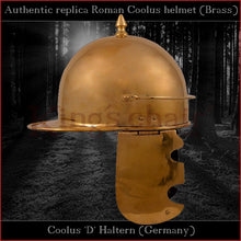 Load image into Gallery viewer, Authentic replica "Coolus 'D' Haltern" helmet  (brass)