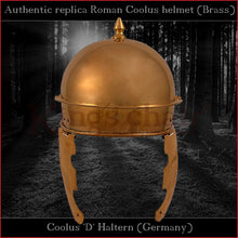 Load image into Gallery viewer, Authentic replica "Coolus 'D' Haltern" helmet  (brass)