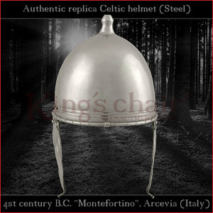 Authentic replica Celtic "Montefortino" helmet (steel)