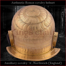 Load image into Gallery viewer, Authentic replica - "Auxiliary cavalry A" helmet (brass)