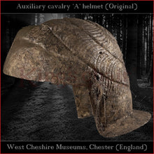 Load image into Gallery viewer, Authentic replica - "Auxiliary cavalry A" helmet (brass)