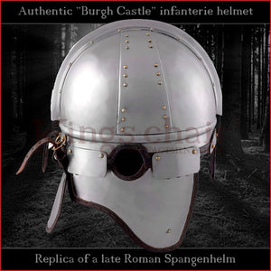 Authentic replica "Burgh Castle" infantry helmet (steel)