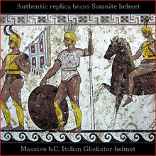 Load image into Gallery viewer, Authentic replica - Samnite helmet (brass)