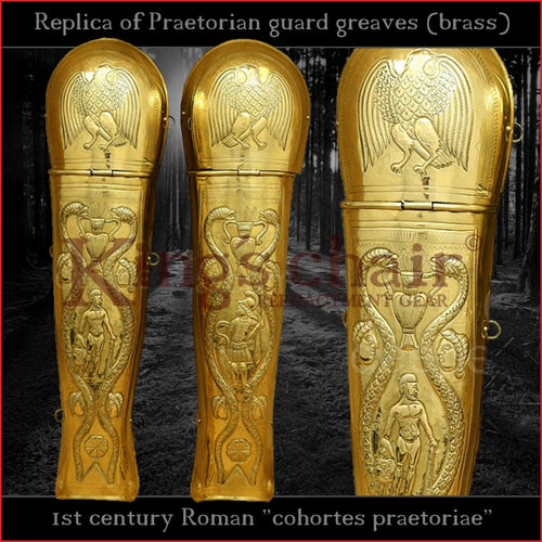 Replica - Roman Praetorian guard greaves (Brass)