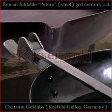 Load image into Gallery viewer, Authentic replica - Foldable Roman Patera "Gelduba" (steel)