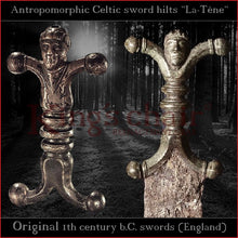 Load image into Gallery viewer, Authentic replica Celtic "La-Tène" antropomorphic sword