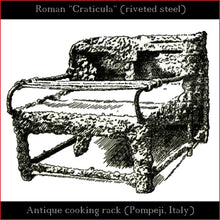 Load image into Gallery viewer, Authentic replica - Roman Craticula "Pompeji" (revited steel)