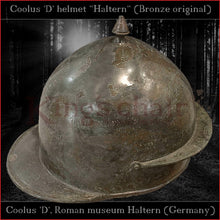 Load image into Gallery viewer, Authentic replica &quot;Coolus &#39;D&#39; Haltern&quot; helmet  (brass)