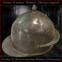 Load image into Gallery viewer, Authentic replica "Coolus 'D' Haltern" helmet  (brass)