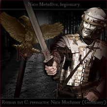 Load image into Gallery viewer, Authentic replica - Roman facemask (tinned brass)