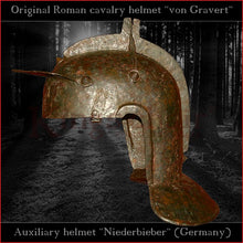 Load image into Gallery viewer, Authentic replica "Niederbieber" auxiliary infantery helmet (brass)