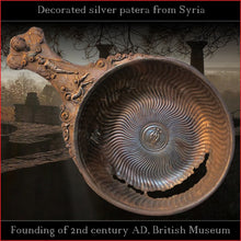 Load image into Gallery viewer, Authentic replica - Strong chased sheet Roman Patera (tinned brass)