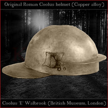 Load image into Gallery viewer, Authentic replica &quot;Coolus &#39;E&#39; Walbrook&quot; helmet (brass)