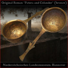 Load image into Gallery viewer, Authentic replica - Roman wine-sieve "Colander" (food-safe tinned brass)