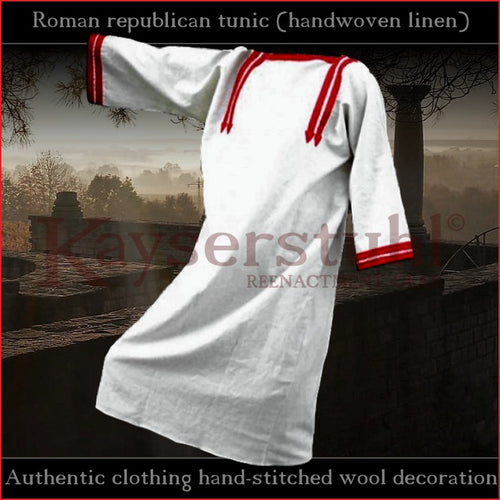 Authentic clothing - Roman republican tunic (handwoven, handstitched)