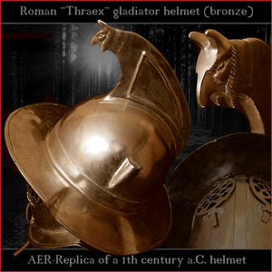 High level replica - Thraex helmet (massive bronze)