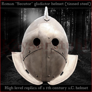 Authentic replica - Secutor helmet (tinned steel)