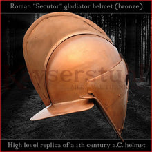Load image into Gallery viewer, High level replica - Secutor helmet (bronze)