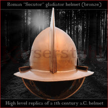 Load image into Gallery viewer, High level replica - Secutor helmet (bronze)