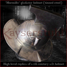 Load image into Gallery viewer, Authentic replica - Murmillo helmet (tinned steel)