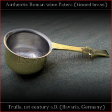 Load image into Gallery viewer, Authentic replica - Roman Wine-Patera (food-safe tinned brass)