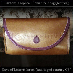 Authentic Replica - Roman belt bag "Bar Kokhba" (leather)