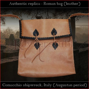 Authentic replica - Roman bag "Comacchio" (leather)