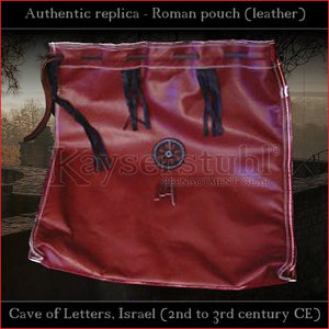 Authentic replica - Roman pouch "Bar Kokhba" (leather)