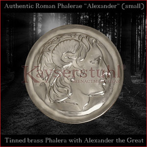 Authentic Replica - Small Roman Phalera "Alexander" (tinned brass)
