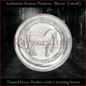 Authentic Replica - Small Roman Phalera "Horse" (tinned brass)