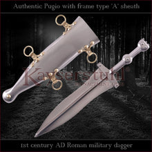Load image into Gallery viewer, Authentic replica - Pugio &quot;Pompeji&quot; (Roman dagger with type &#39;A&#39; sheath)